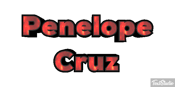 Penélope Cruz Text effect