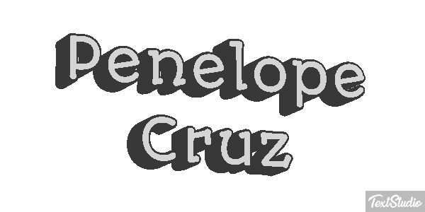 Penélope Cruz Text effect