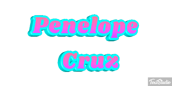 Penélope Cruz Text effect