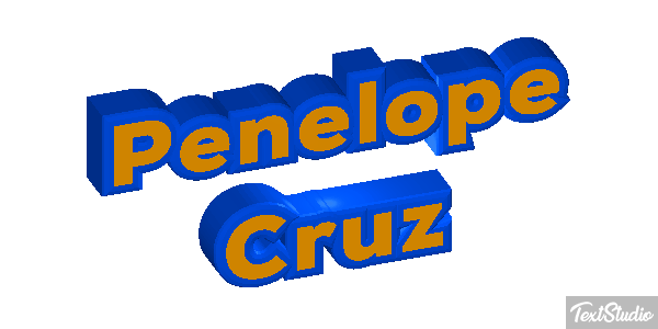 Penélope Cruz Text effect
