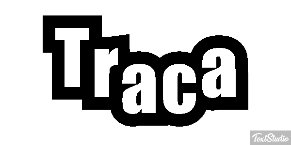 Traça Tekst effect