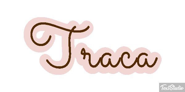 Traça Tekst effect