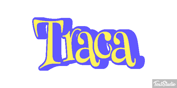 Traça Tekst effect