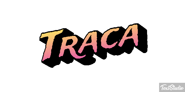 Traça Tekst effect