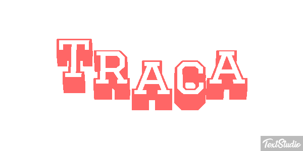 Traça Tekst effect
