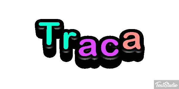 Traça Tekst effect