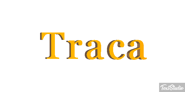 Traça Tekst effect