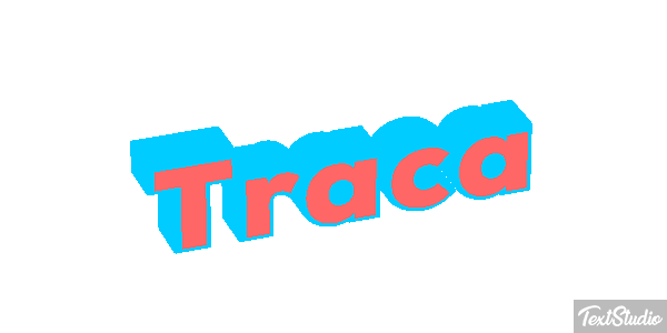 Traça Tekst effect