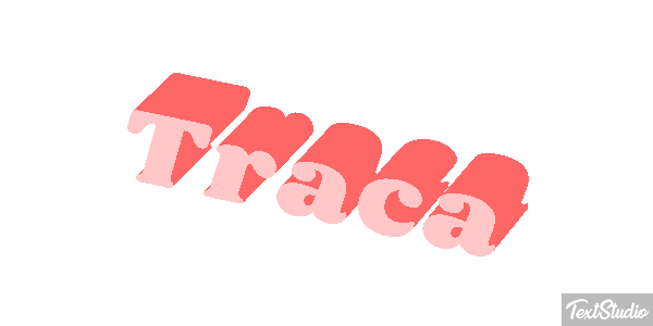 Traça Tekst effect