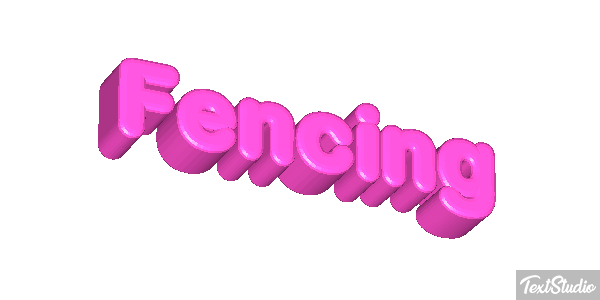 Fencing Text effect