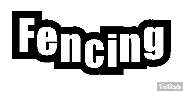 Fencing Text effect