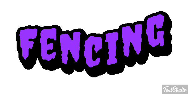 Fencing Text effect