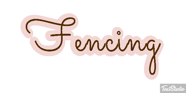 Fencing Text effect
