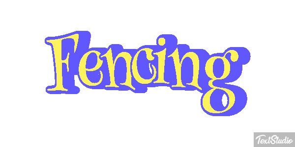 Fencing Text effect