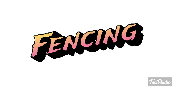 Fencing Text effect