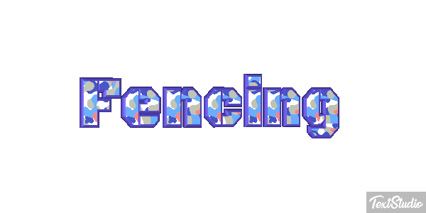 Fencing Text effect