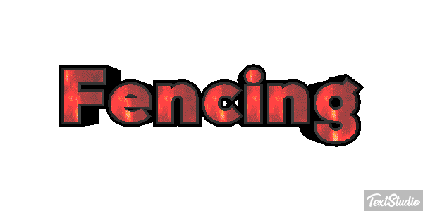 Fencing Text effect