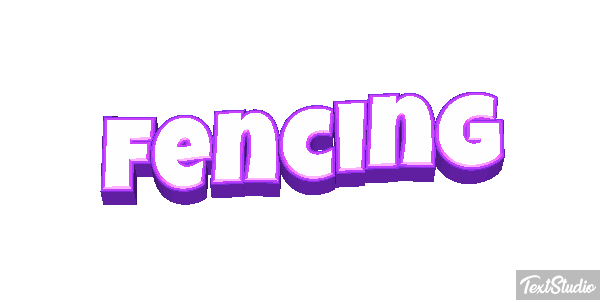 Fencing Text effect