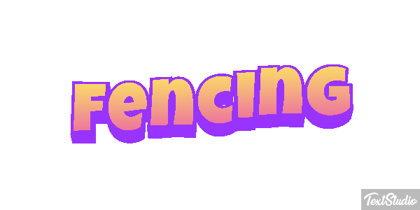 Fencing Text effect