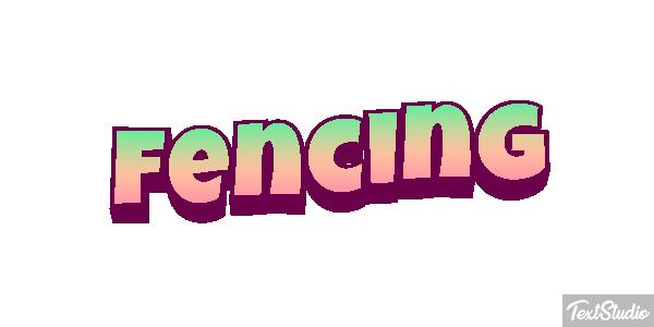 Fencing Text effect
