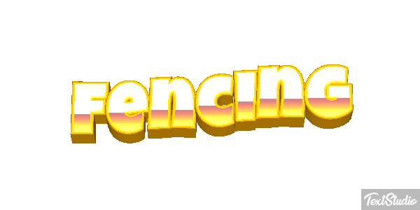 Fencing Text effect