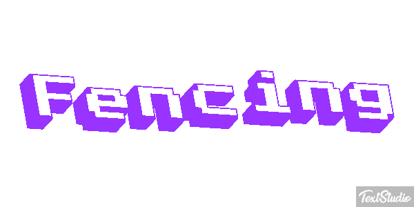 Fencing Text effect