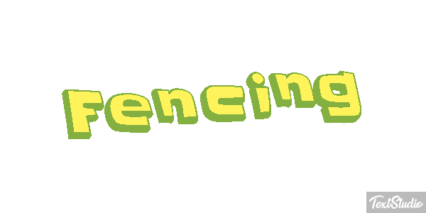 Fencing Text effect