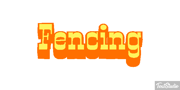 Fencing Text effect