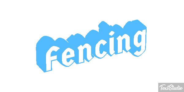 Fencing Text effect