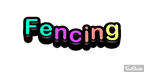 Fencing Text effect