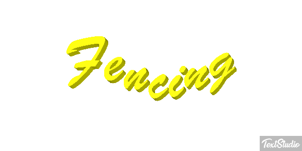 Fencing Text effect