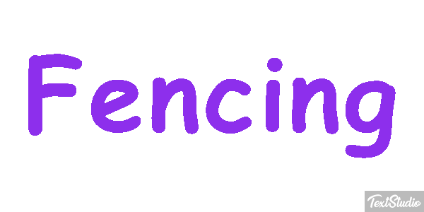 Fencing Text effect