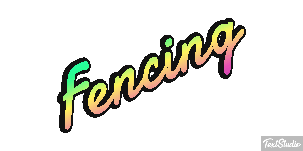 Fencing Text effect