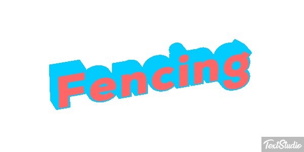 Fencing Text effect