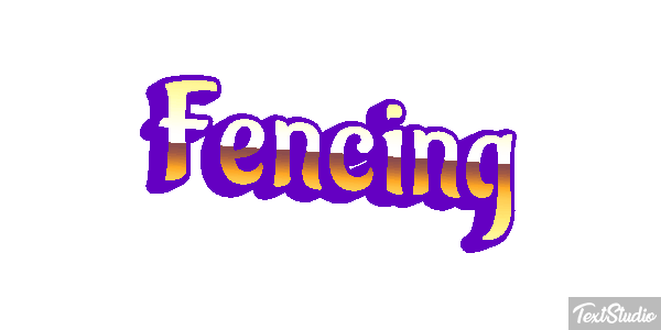 Fencing Text effect