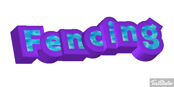 Fencing Text effect