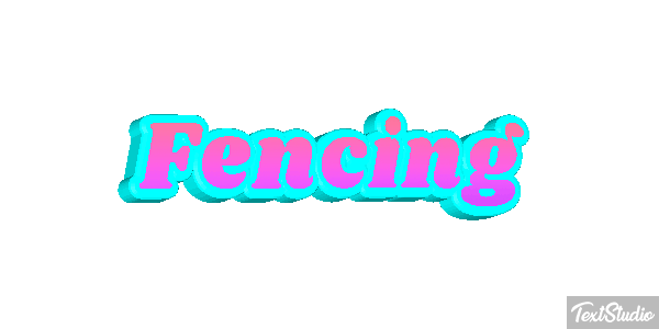 Fencing Text effect