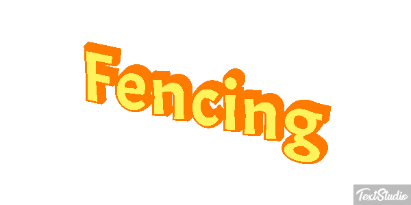 Fencing Text effect