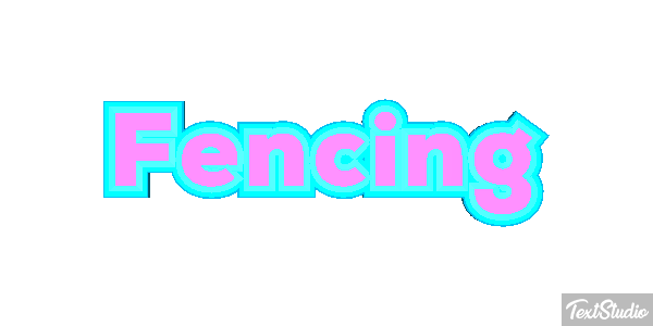Fencing Text effect