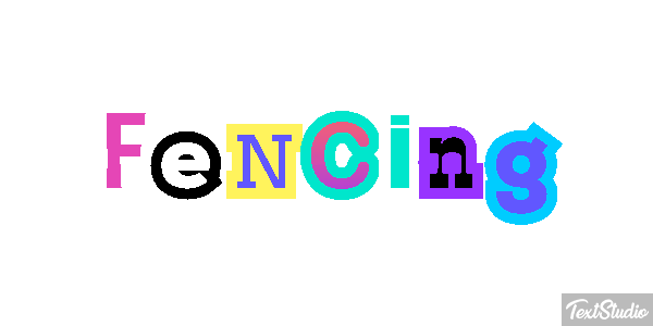 Fencing Text effect