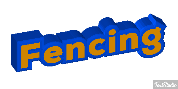 Fencing Text effect
