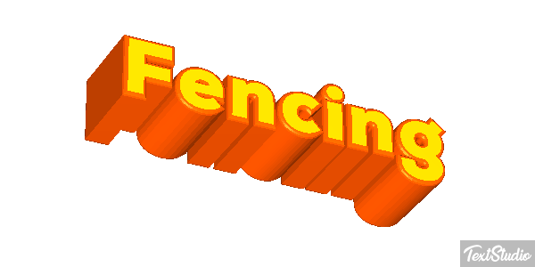 Fencing Text effect