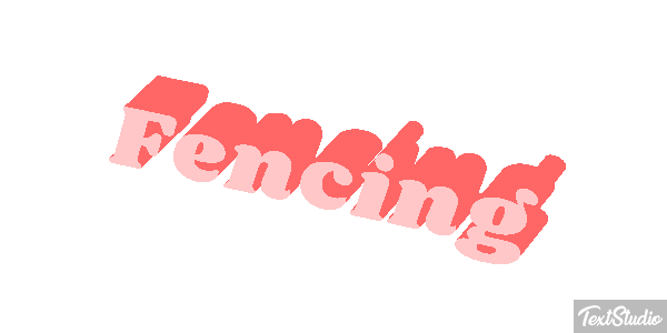 Fencing Text effect
