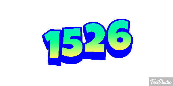 1526 Tekst effect