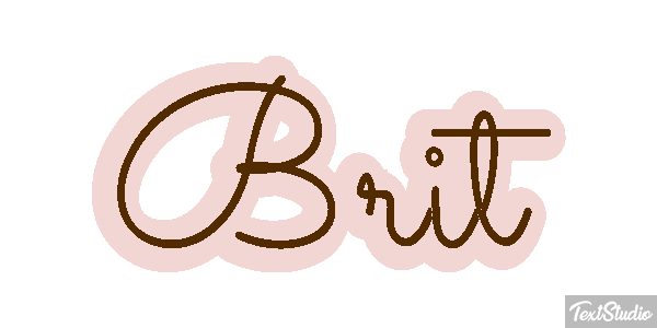 Brit Text effect