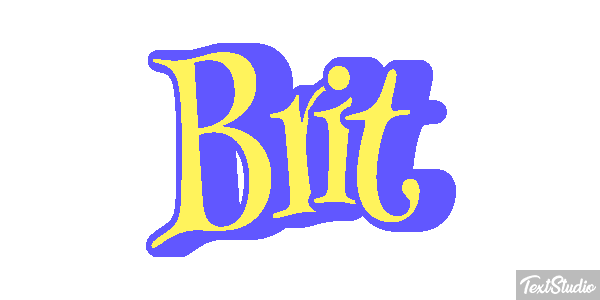 Brit Text effect