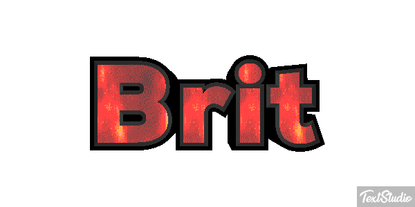 Brit Text effect