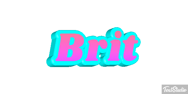 Brit Text effect