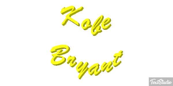Kobe Bryant Efecto de texto