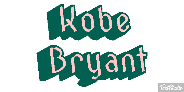 Kobe Bryant Efecto de texto